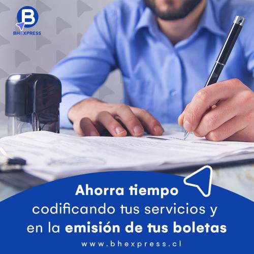 Ahorra tiempo codificando tus servicios y en la emisión de Boletas de Honorarios Electrónicas